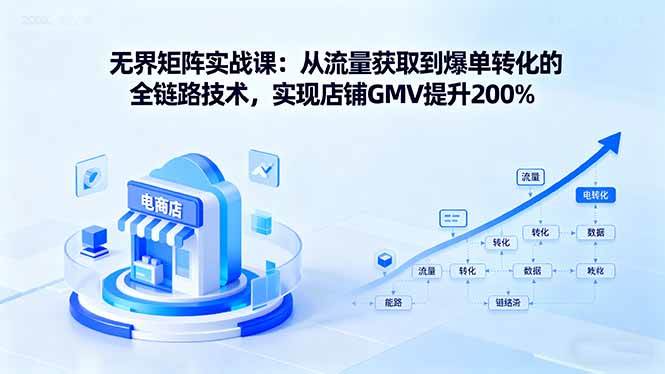 图片[1]-（16104期）无界矩阵实战课：从流量获取到爆单转化的全链路技术，实现店铺GMV提升200%-网创资源大全