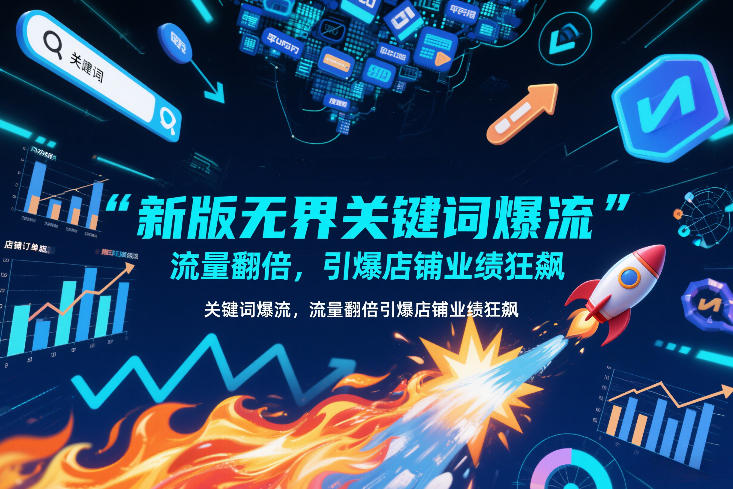 新版无界关键词爆流，流量翻倍，引爆店铺业绩狂飙-网创资源大全