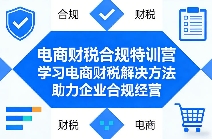 电商财税合规特训营，学习电商财税解决方法，助力企业合规经营-网创资源大全