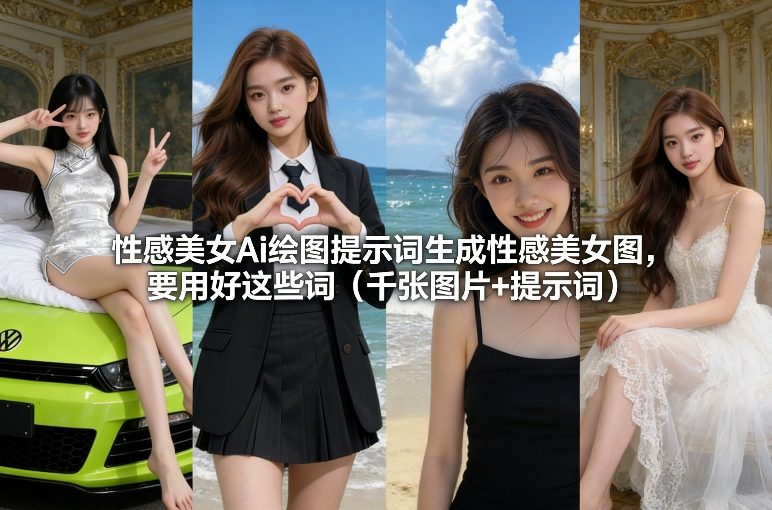 性感美女Ai绘图提示词生成性感美女图,要用好这些词(千张图片+提示词)-网创资源大全