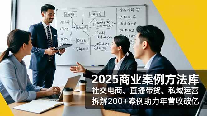 （16713期）2025商业案例方法库，社交电商、直播带货、私域运营，拆解200+案例助力年营收破亿-网创资源大全