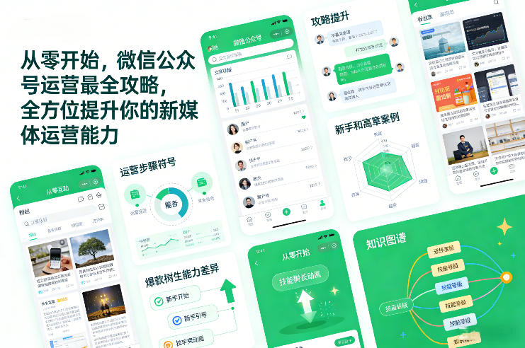 从零开始，微信公众号运营最全攻略，全方位提升你的新媒体运营能力-网创资源大全