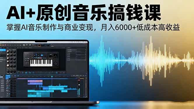 图片[1]-（16324期）AI+原创音乐搞钱课：掌握AI音乐制作与商业变现，月入6000+低成本高收益-网创资源大全