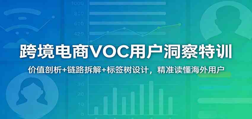 跨境电商VOC用户洞察特训:价值剖析+链路拆解+标签树设计,精准读懂海外用户-网创资源大全