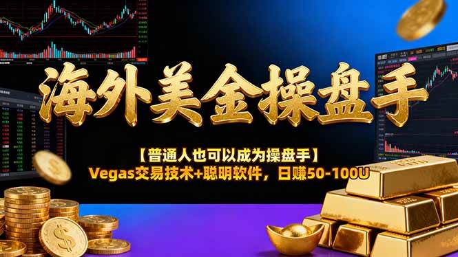 （17658期）海外美金操盘手技术【普通人操盘手手册】Vegas交易技术+聪明软件，日赚50-100U-网创资源大全
