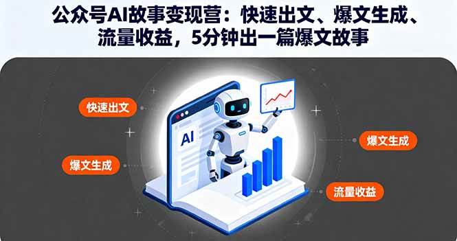 图片[1]-（16201期）公众号AI故事变现营：快速出文、爆文生成、流量收益，5分钟出一篇爆文故事-网创资源大全