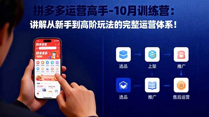 （16448期）拼多多运营高手-10月训练营：讲解从新手到高阶玩法的完整运营体系！-网创资源大全
