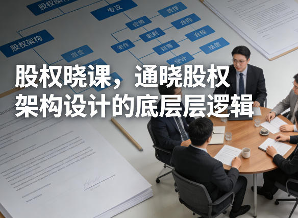 股权晓课，通晓股权架构设计的底层逻辑-网创资源大全