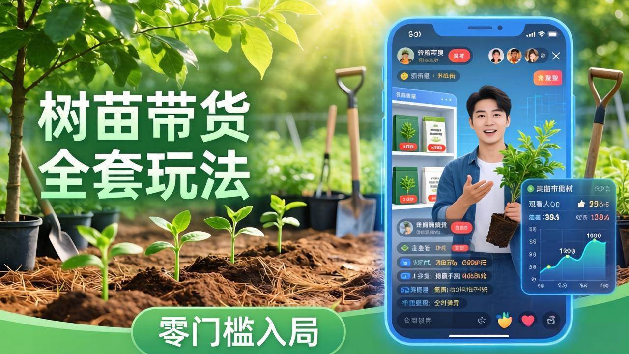 （17729期）视频号AI树苗带货全套玩法：零门槛入局，掌握豆包、千问等AI工具制作树苗视频的全套流程-网创资源大全