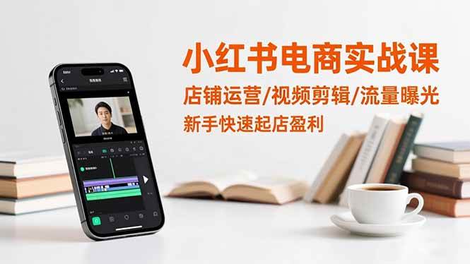 （16536期）小红书电商实战课：店铺运营/视频剪辑/流量曝光，新手快速起店盈利-网创资源大全