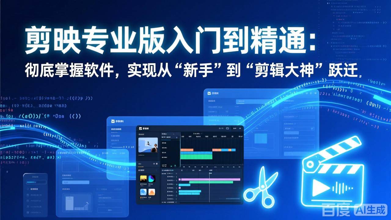 （17321期）剪映专业版入门到精通：彻底掌握软件，实现从“新手”到“剪辑大神”跃迁-网创资源大全