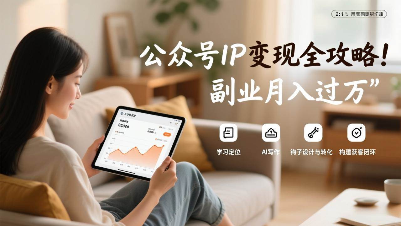 (17275期)公众号IP变现全攻略,学习定位、AI写作、钩子设计与转化,构建获客闭环,副业月入过万-网创资源大全