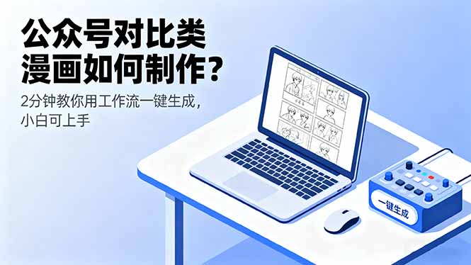 图片[1]-（16059期）公众号对比类漫画如何制作？2分钟教你用工作流一键生成，小白可上手-网创资源大全
