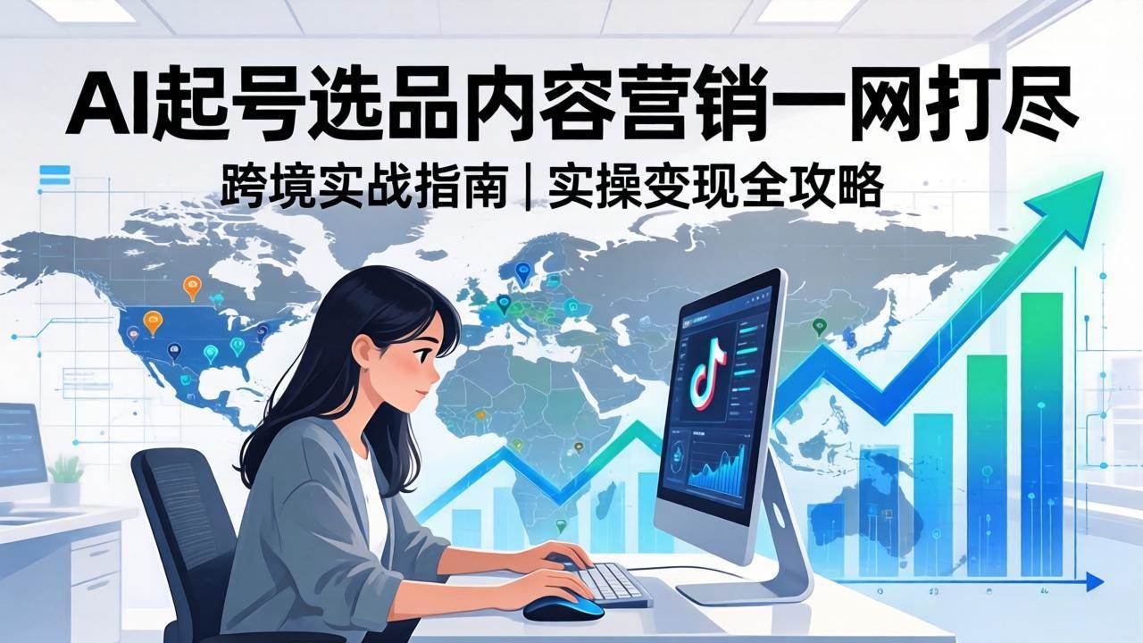 （17824期）2026 TikTok 跨境AI实操：从零基础到变现全流程，AI起号选品内容营销一网打尽-网创资源大全