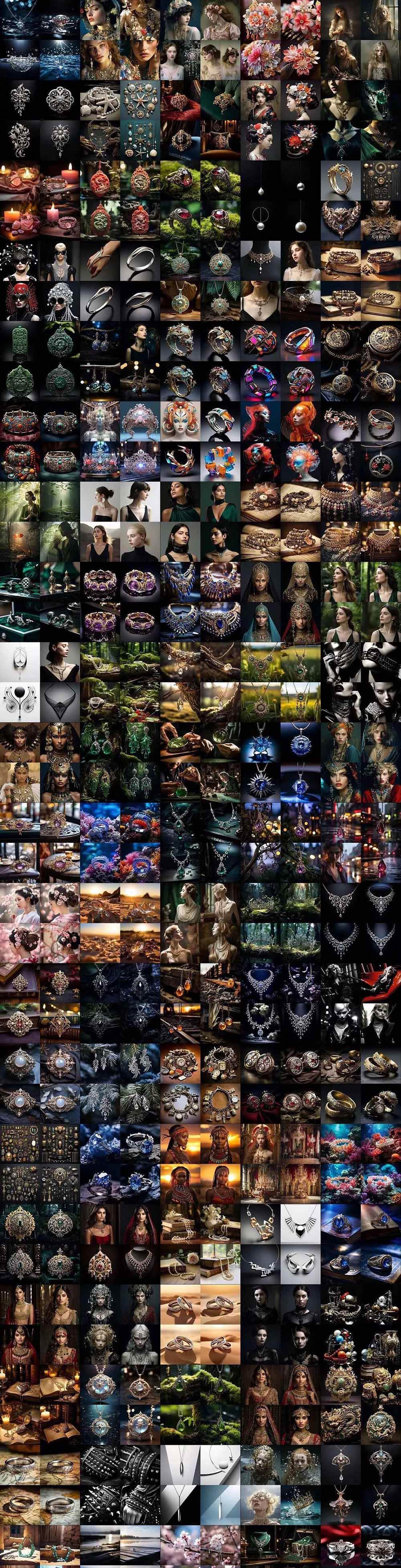 (17272期)460+专业Midjourney珠宝摄影AI提示词+成效果图,戒指/项链/耳环/手链/宝石/及奢侈配饰等全品类 (17272期)460+专业Midjourney珠宝摄影AI提示词+成效果图,戒指/项链/耳环/手链/宝石/及奢侈配饰等全品类