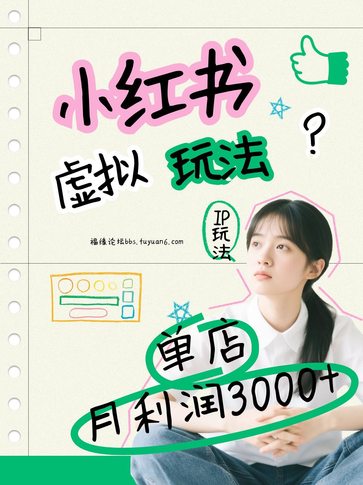 小红书虚拟玩法(铺货流和单品玩法),单店月利润3000+,IP打法+原创商品(0违规)-网创资源大全