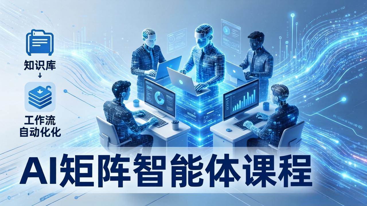 （17759期）AI矩阵智能体实战：100个数字员工批量生产内容，文本知识库+工作流自动化全搞定-网创资源大全