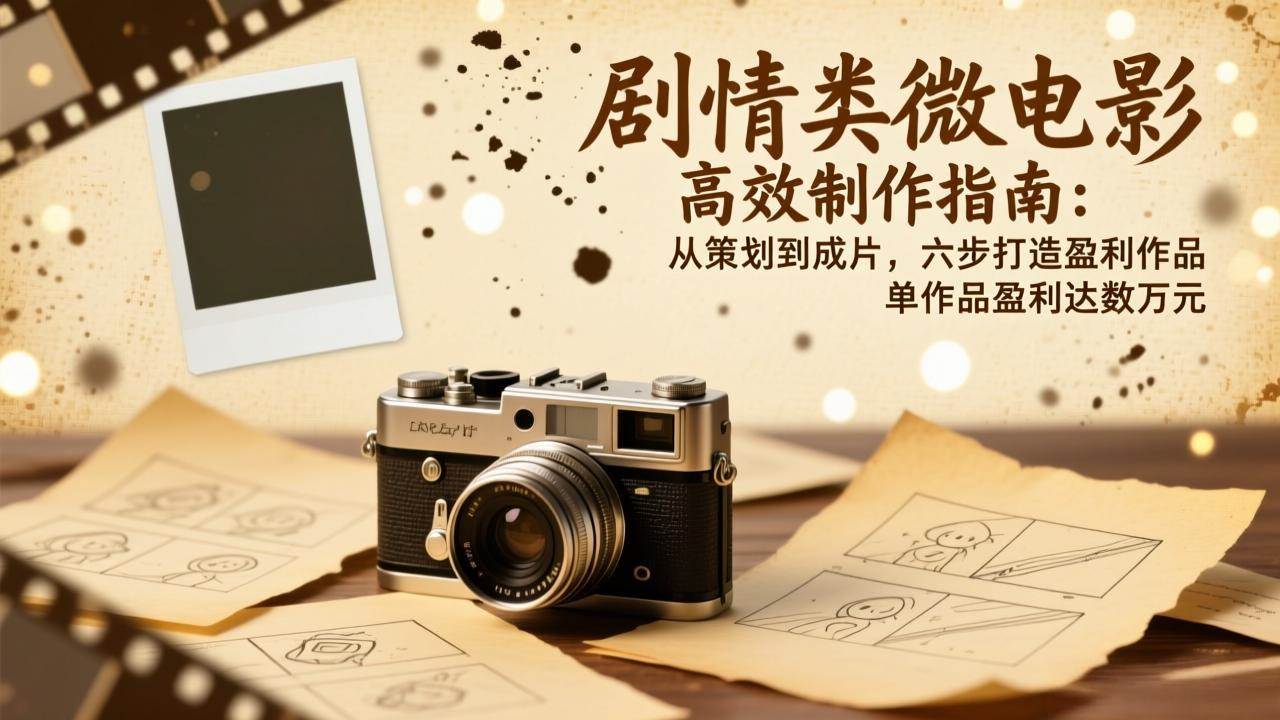 （17086期）剧情类微电影高效制作指南：从策划到成片，六步打造盈利作品，单作品盈利达数万元-网创资源大全
