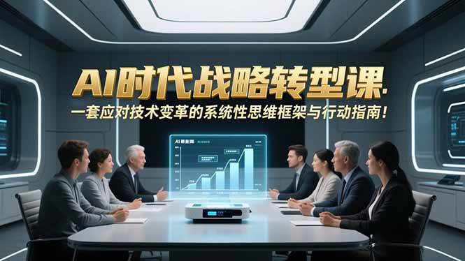 （16989期）AI时代战略转型课：一套应对技术变革的系统性思维框架与行动指南！-网创资源大全