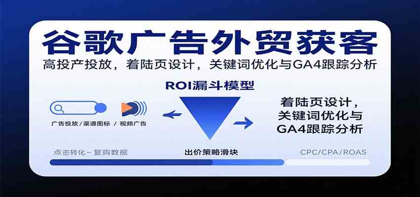 谷歌广告外贸获客,高投产投放,着陆页设计,关键词优化与GA4跟踪分析-网创资源大全