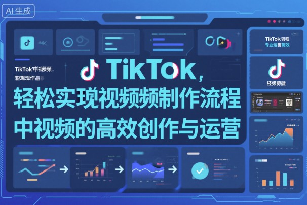 TikTok中视频制做流程，轻松实现Tk中视频的高效创作与运营-网创资源大全