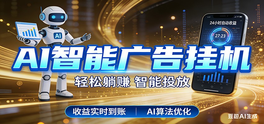 智能广告挂机新时代，利用碎片化时间实现稳定被动收益，AI帮你持续盈利-网创资源大全
