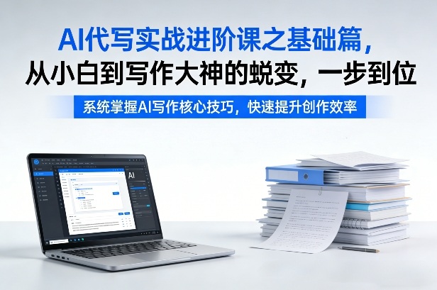 AI代写实战进阶课之基础篇，从小白到写作大神的蜕变，一步到位【揭秘】-网创资源大全