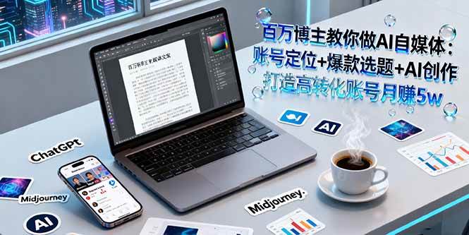 图片[1]-（16131期）百万博主教你做AI自媒体：账号定位+爆款选题+AI创作 打造高转化账号月赚5w-网创资源大全