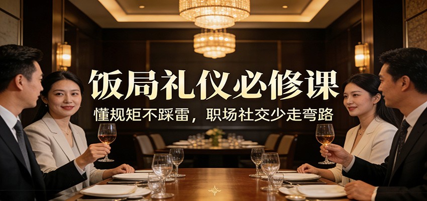 公众号收费文章：《饭局礼仪必修课：懂规矩不踩雷，职场社交少走弯路》-网创资源大全