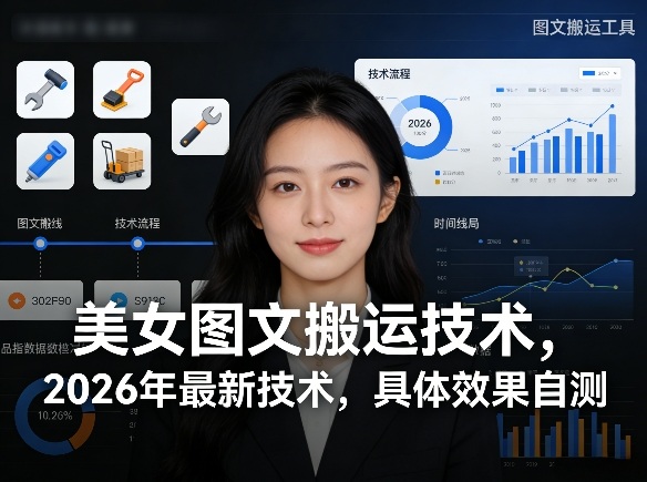 美女图文搬运技术，2026年最新技术，具体效果自测-网创资源大全