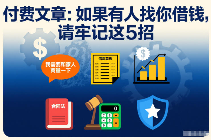 付费文章：如果有人找你借钱，请牢记这5招-网创资源大全