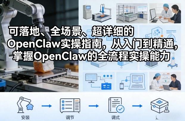 可落地、全场景、超详细的OpenClaw实操指南，从入门到精通，掌握OpenClaw的全流程实操能力-网创资源大全