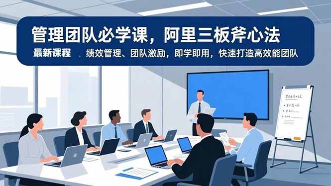 （16929期）管理团队必学课，阿里三板斧心法、绩效管理、团队激励，即学即用，快速打造高效能团队-网创资源大全