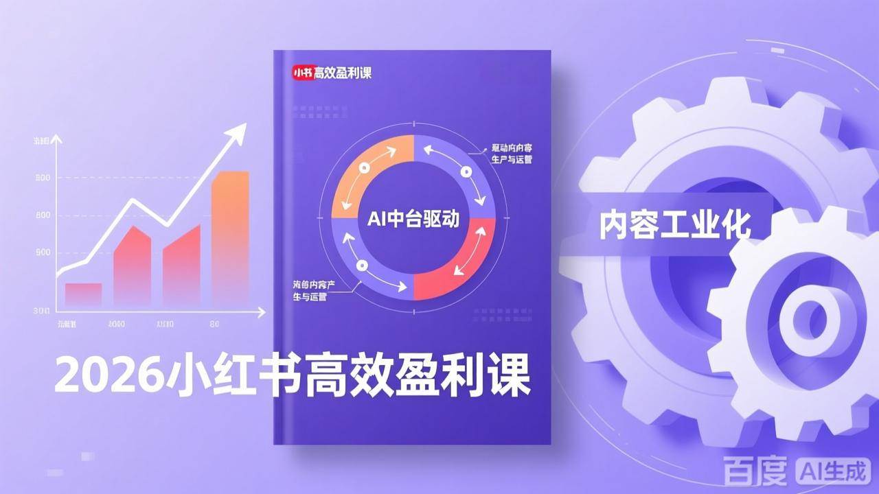 （17291期）2026小红书高效盈利课，流量双引擎+内容工业化+AI中台驱动，构建可复制的千万级营收模型-网创资源大全